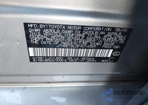 2015 Lexus Gs 350 z USA, uszkodzony, nr VIN JTHBE1BL0FA014389